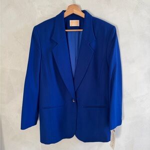 Pendelton - Women's Wool Blazer - Cobalt Blue - Size 10 - NWT
